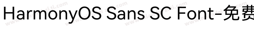 HarmonyOS Sans SC Font字体转换